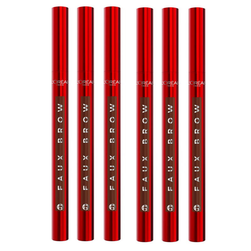 6x L'Oreal Paris Infallible Faux Brow Eyebrow Pen 1ml Light Brunette