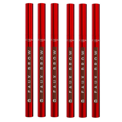 6x L'Oreal Paris Infallible Faux Brow Eyebrow Pen 1ml Light Brunette