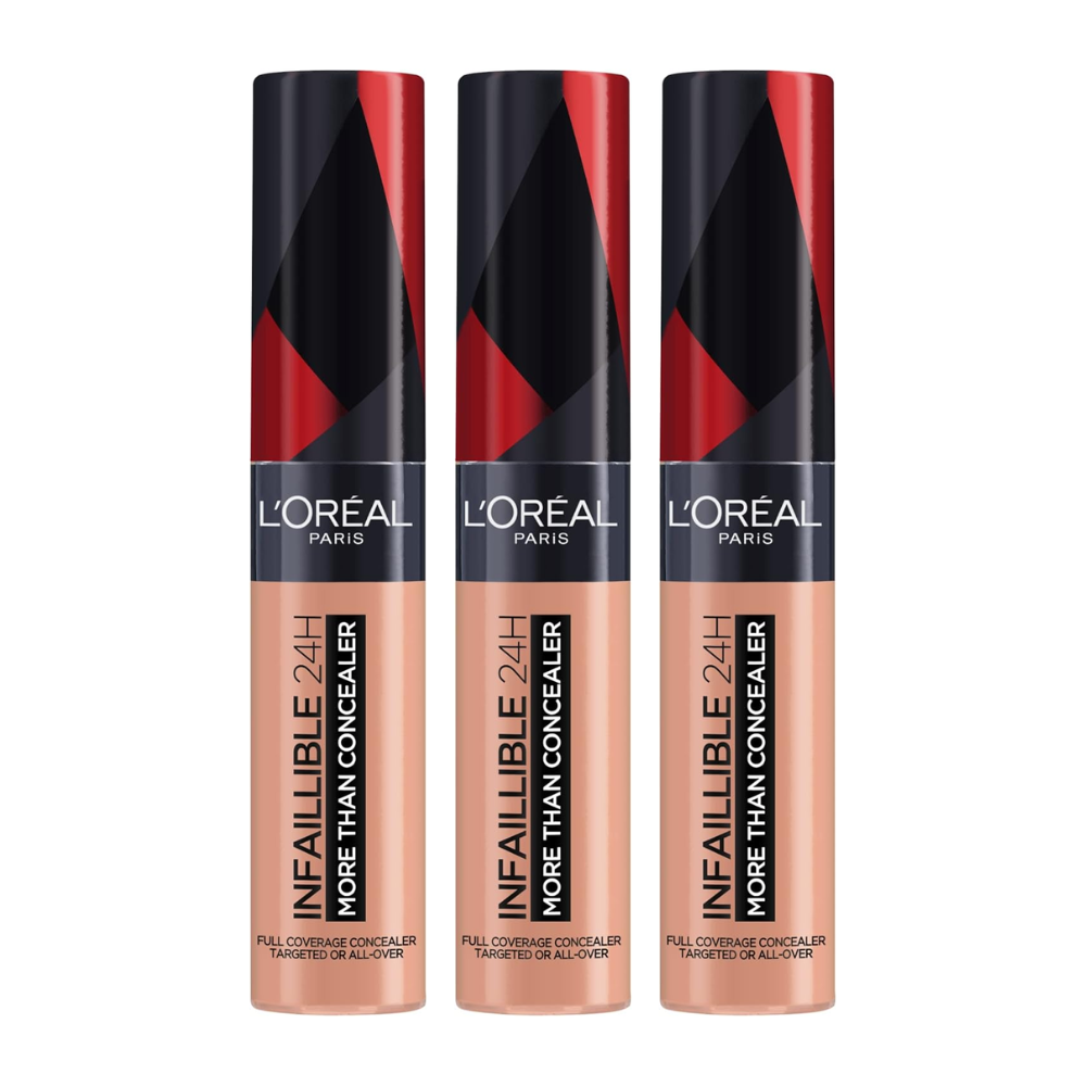 3x L'Oreal Paris Infallible More Than Concealer 11ml 331 Latte