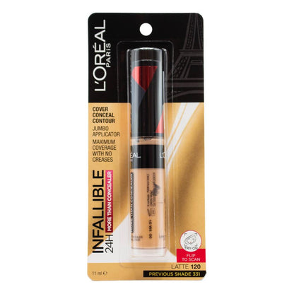 3x L'Oreal Paris Infallible More Than Concealer 11ml 331 Latte
