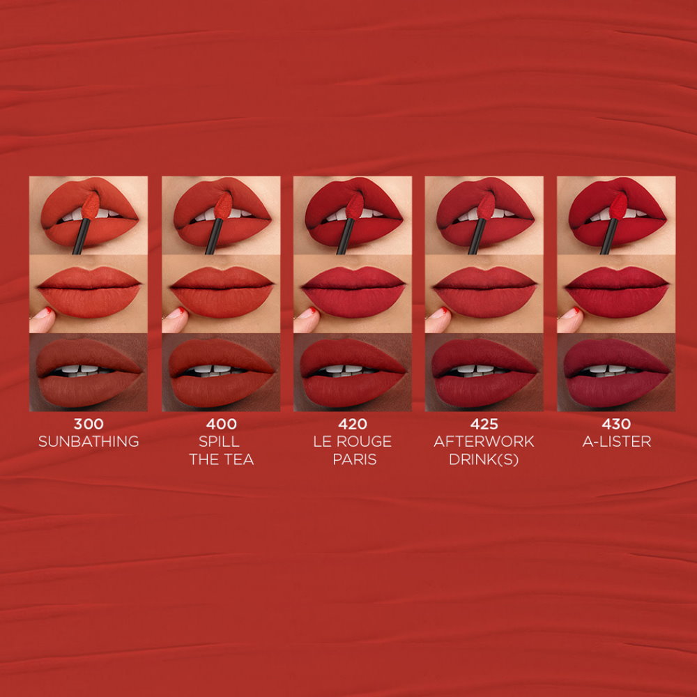 12x L'Oreal Paris Le Matte Resistance Liquid Lipstick 5ml 300 Sunbathing