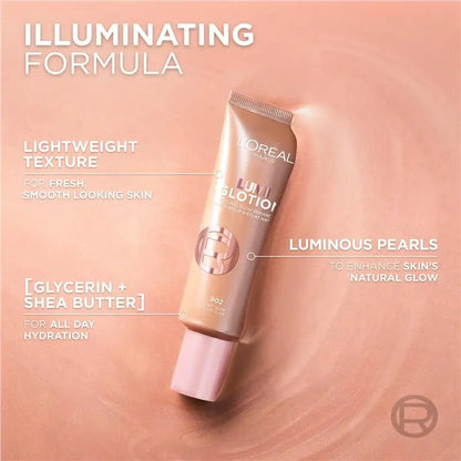 6x L'Oreal Paris Lumi Glotion 40ml - 902 Light Glow