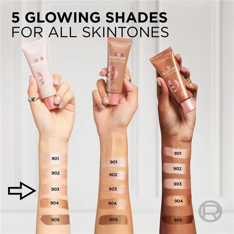 3x L'Oreal Paris Lumi Glotion 40ml - 903 Medium Glow
