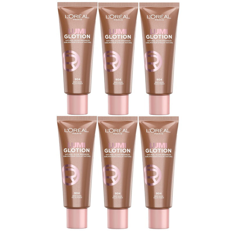 6pk L'Oreal Paris Lumi Glotion 40ml 904 Deep Glow