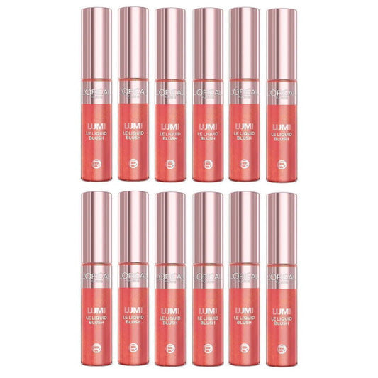12x L'Oreal Paris Lumi Le Liquid Blush 10ml 625 Gold Pink