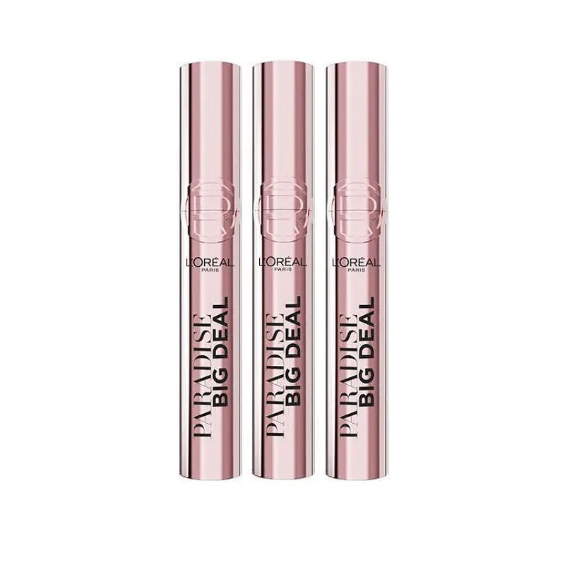 3x L'Oreal Paris Paradise Big Deal Mascara 9.9ml Black