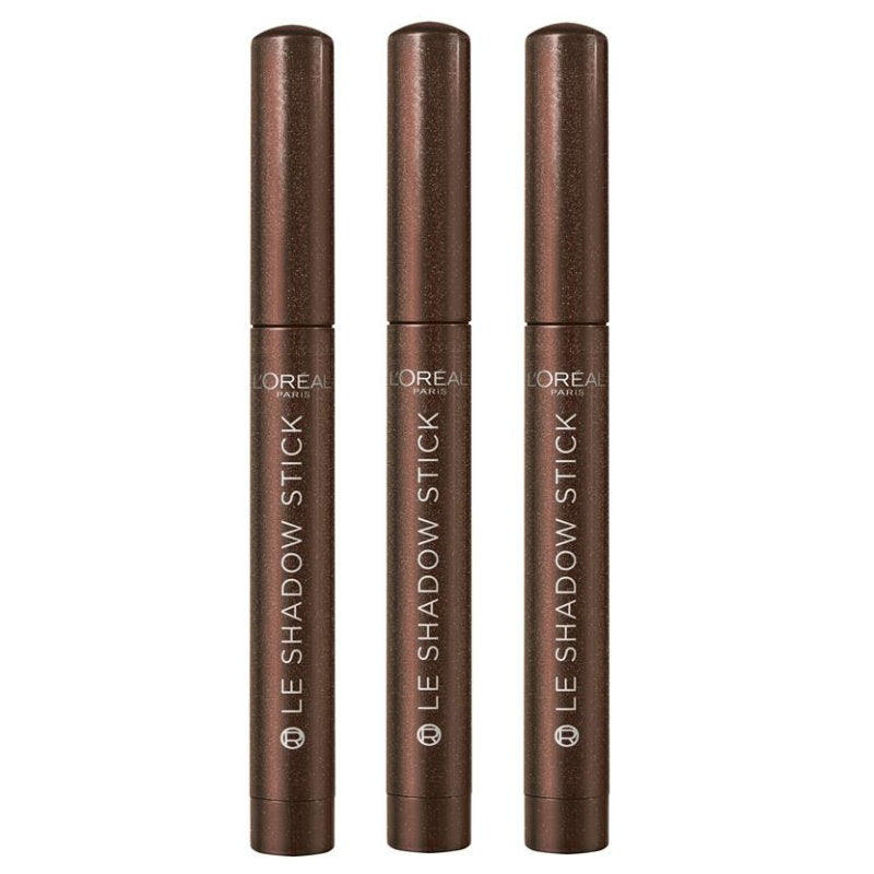 3x L'Oreal Paris Paradise Le Shadow Stick 240 Brown Abyss 1.4g