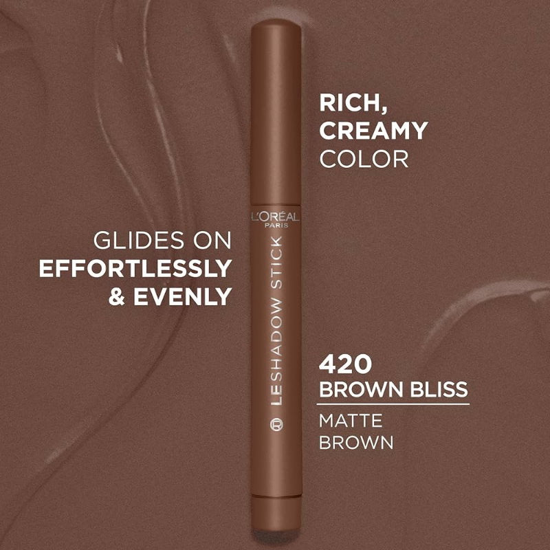 3x L'Oreal Paris Paradise Le Shadow Stick 420 Brown Bliss 1.4g