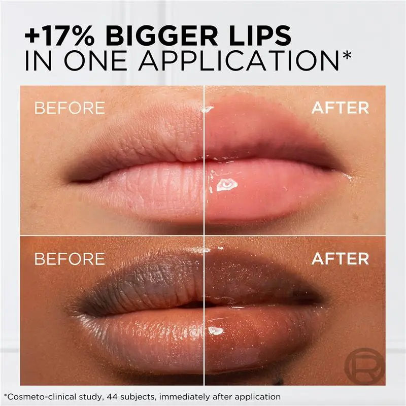 3x L'Oreal Paris Plump Ambition Hyaluron Lip Oil 201 Milky Nu 5ml