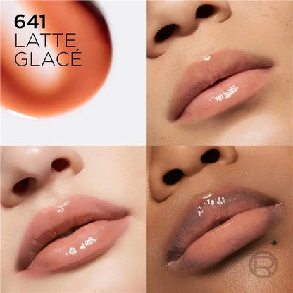 3x L'Oreal Paris Plump Ambition Hyaluron Lip Oil 641 Latte Glace 5ml