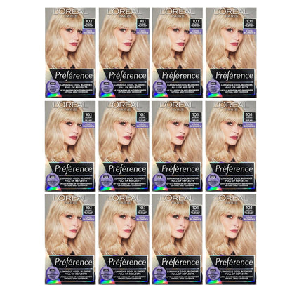 12x L'Oreal Paris Preference Permanent Hair Colour 10.1 Helsinki