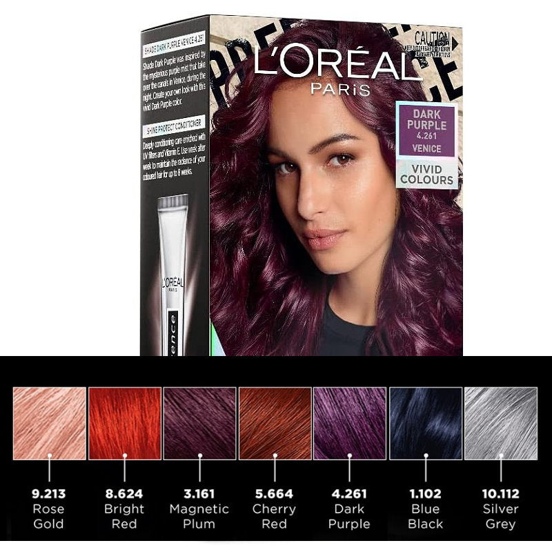 L'Oreal Paris Preference Vivids Permanent Hair Colour 4.261 Dark Purple
