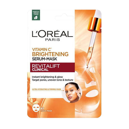 5x L'Oreal Paris Revitalift Clinical Vitamin C Brightening Serum Sheet Mask
