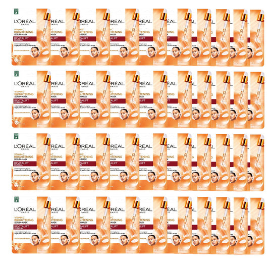 40x L'Oreal Paris Revitalift Clinical Vitamin C Brightening Serum Sheet Mask - Loreal makeup is the go-to brand