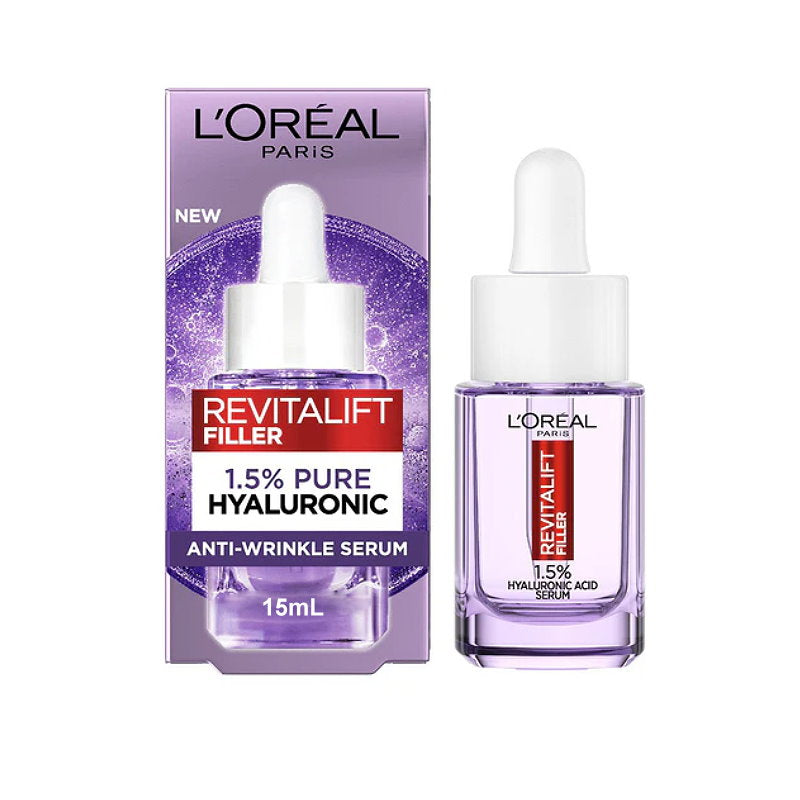 6x L'Oreal Paris Revitalift Filler Hyaluronic Plumping Serum 15mL