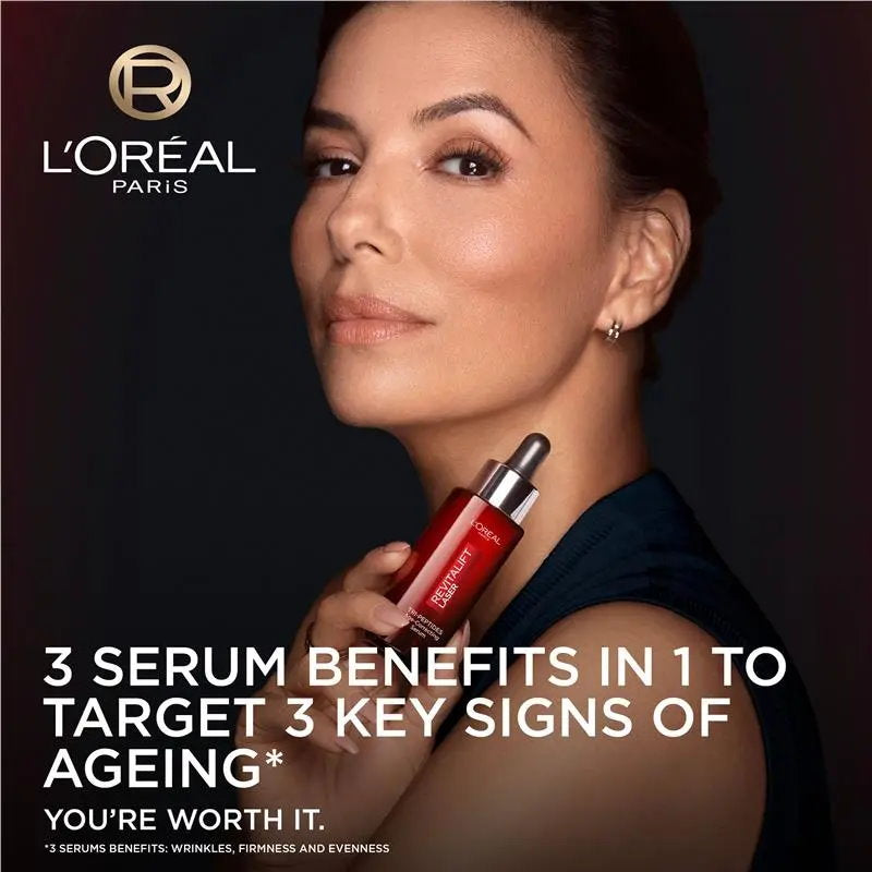 3x L'Oreal Paris Revitalift Tri-Peptides Laser Serum 50ml