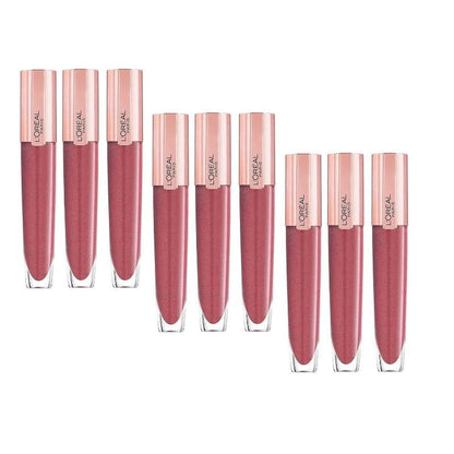 9x L'Oreal Paris Rouge Signature Plump Lip Gloss 7ml 404 I Assert