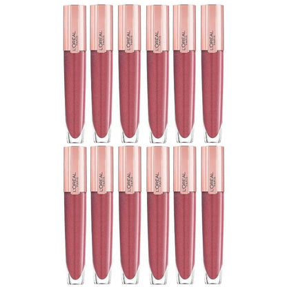 12x L'Oreal Paris Rouge Signature Plump Lip Gloss 7ml 404 I Assert