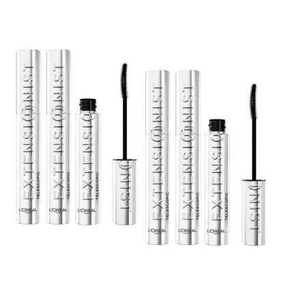 6x L'Oreal Paris Telescopic Extensionist Lengthening Mascara Black 9.9ml