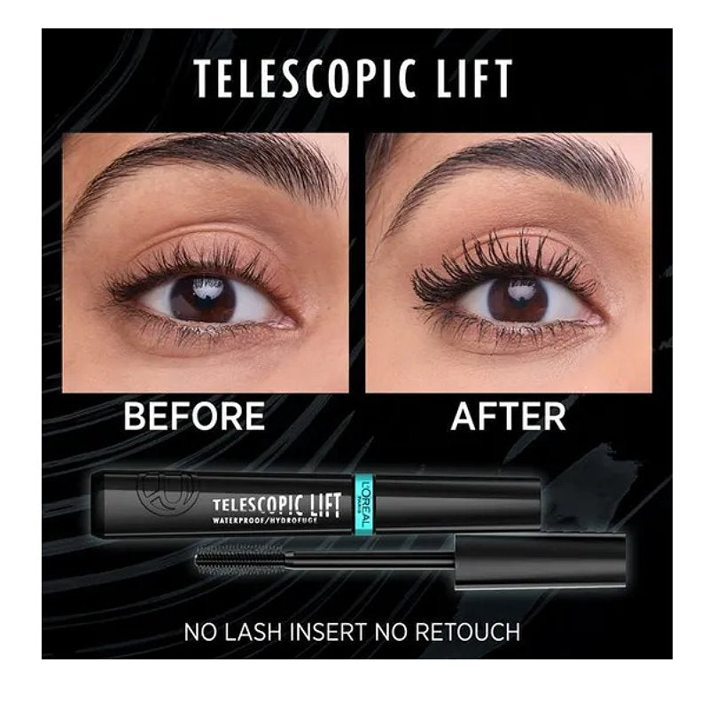 L'Oreal Paris Telescopic Lift Waterproof Mascara 9.9ml Black