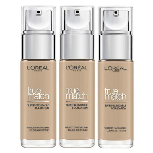 3x L'Oreal Paris True Match Liquid Foundation 2.N Neutral