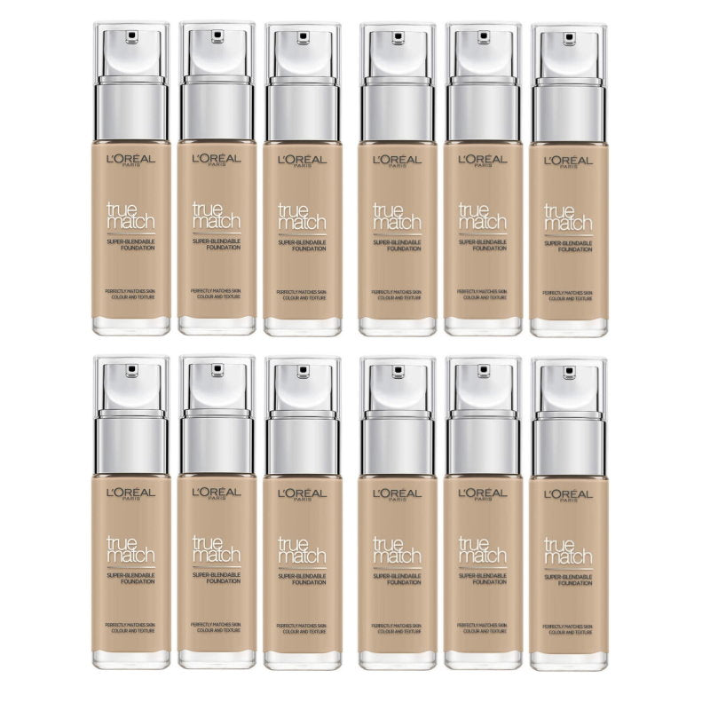 12x L'Oreal Paris True Match Liquid Foundation 2.N Neutral