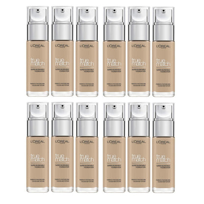 12x L'Oreal Paris True Match Liquid Foundation 2.N Neutral