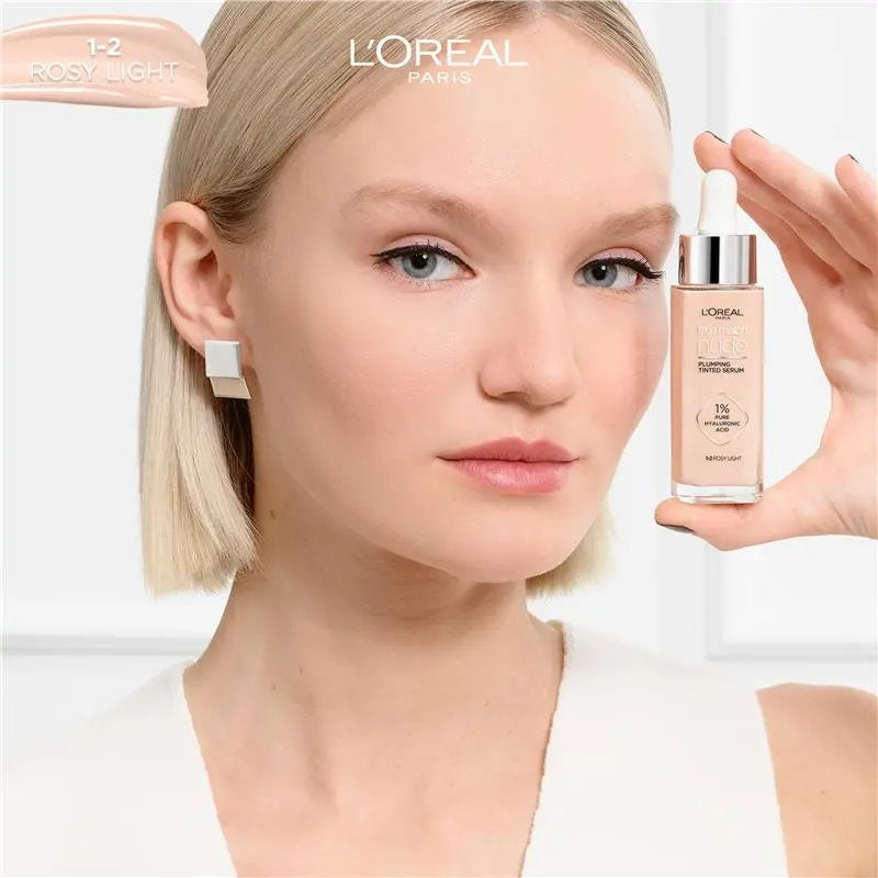 L'Oreal Paris True Match Nude Plumping Tinted Serum 30ml 1-2 Rosy Light