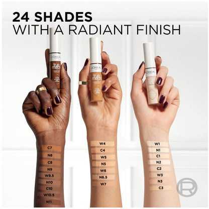 6x L'Oreal Paris True Match Radiant Serum Concealer 11ml 1N Light