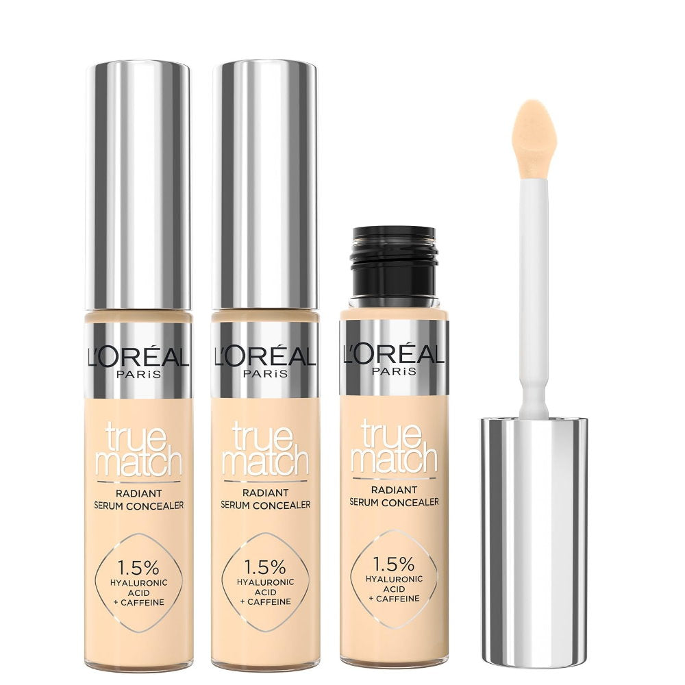 3pk L'Oreal Paris True Match Radiant Serum Concealer - 4N Light Medium