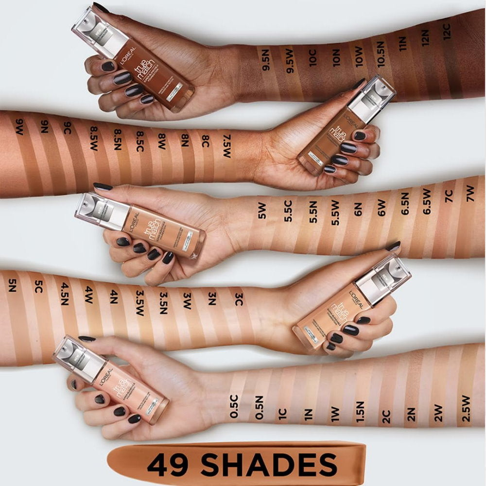 6x L'Oreal Paris True Match Liquid Foundation 2.N Neutral