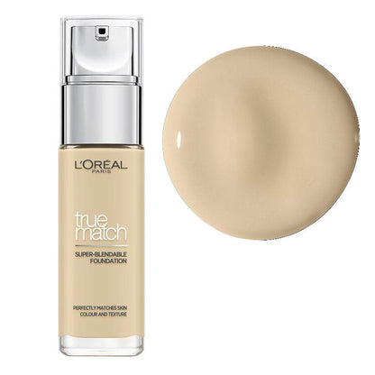 L'Oreal Paris True Match Liquid Foundation 30ml 1.D/1.W Warm Dore