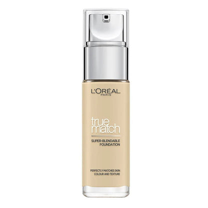L'Oreal Paris True Match Liquid Foundation 30ml 1.D/1.W Warm Dore