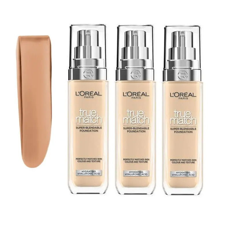 3x L'Oreal Paris True Match Liquid Foundation 2.N Neutral