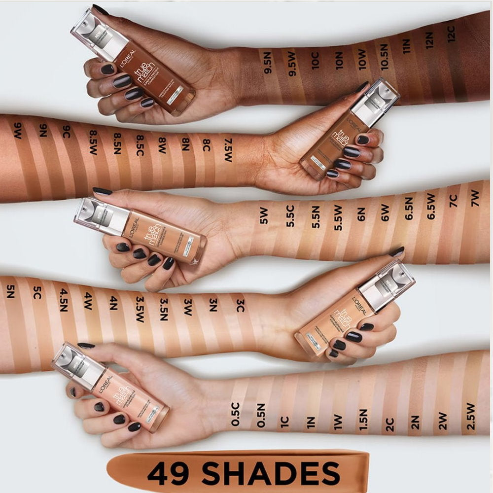 L'Oreal Paris True Match Liquid Foundation 3.D/3.W Warm Undertone