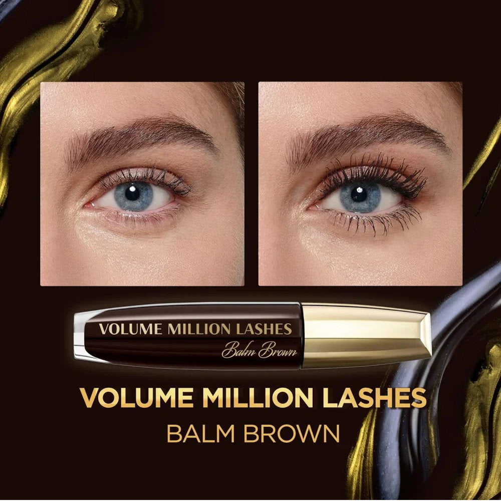3x L'Oreal Paris Volume Million Lashes Mascara Brown