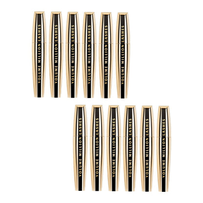 12x L'Oreal Paris Volume Million Lashes Mascara 9ml Black