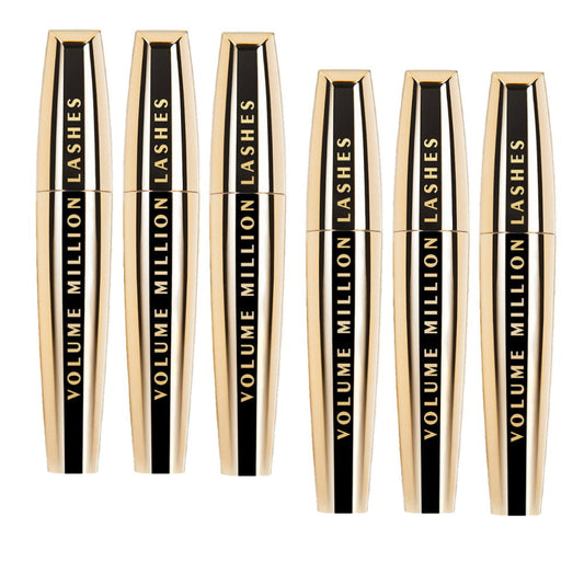 6x L'Oreal Paris Volume Million Lashes Mascara 9ml Black