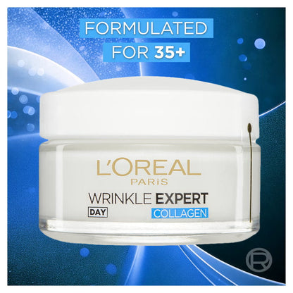 12x L'Oreal Paris Wrinkle Expert Hydrating Collagen Anti Wrinkle Day Cream 35+ 50mL