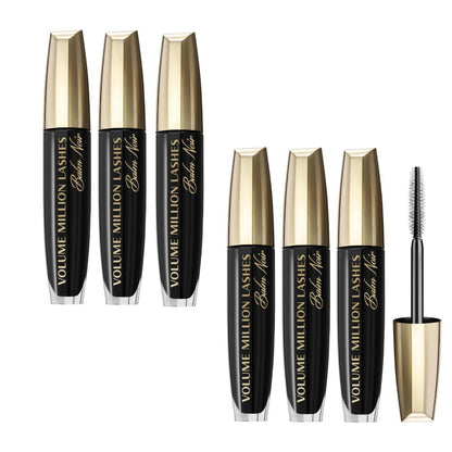 6x L'Oreal Paris Volume Million Lashes Mascara Balm Noir Black 9ml