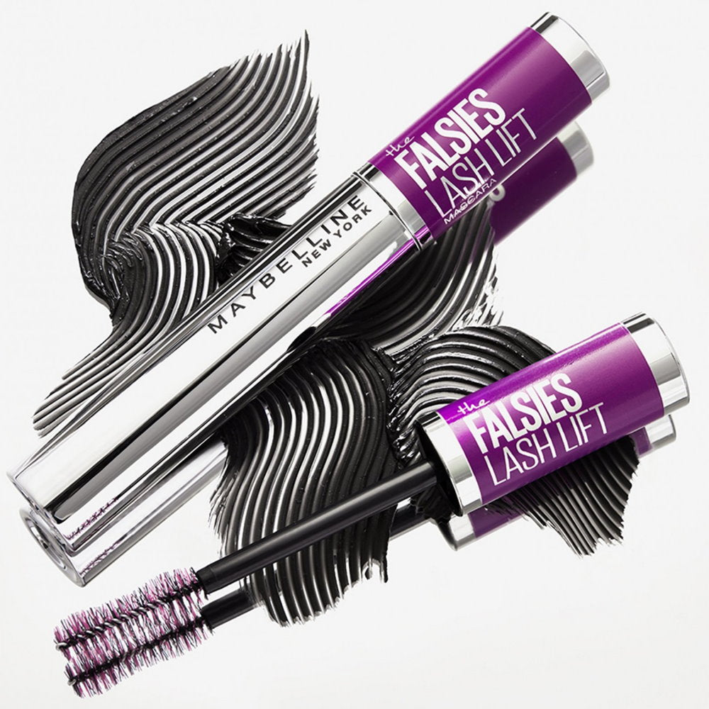 12x Maybelline The Falsies Lash Lift Mascara Washable 9.6ml Blackest Black