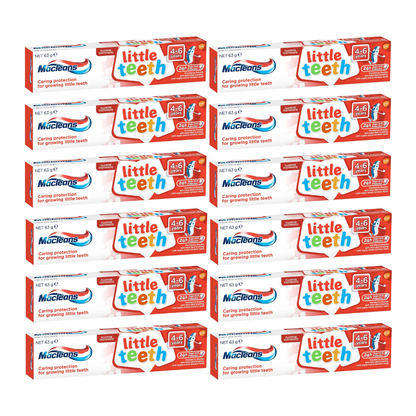 12x Macleans Little Teeth Toothpaste 4-6 years 63g