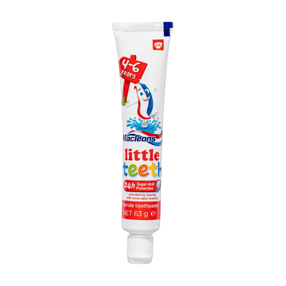 6x Macleans Little Teeth Toothpaste 4-6 years 63g