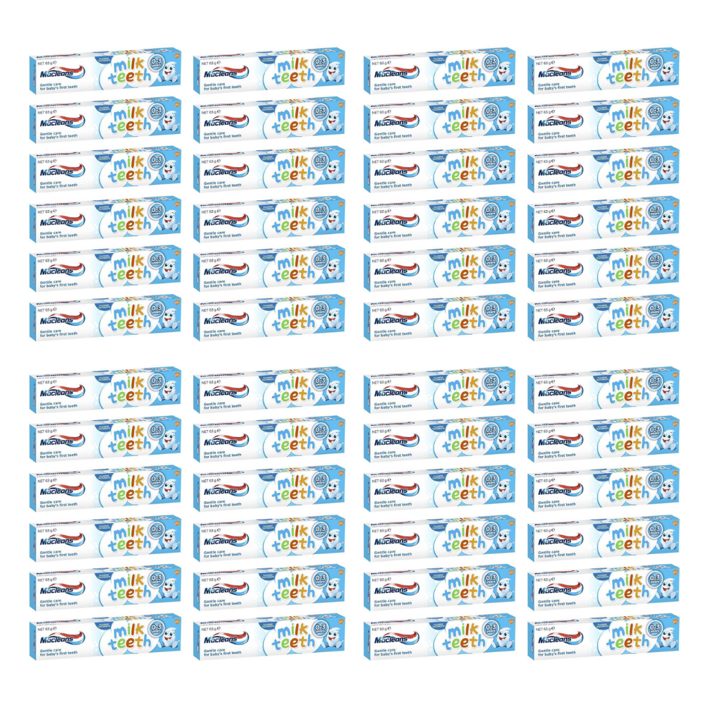 48x Macleans Milk Teeth Toothpaste 0-3 years 63g