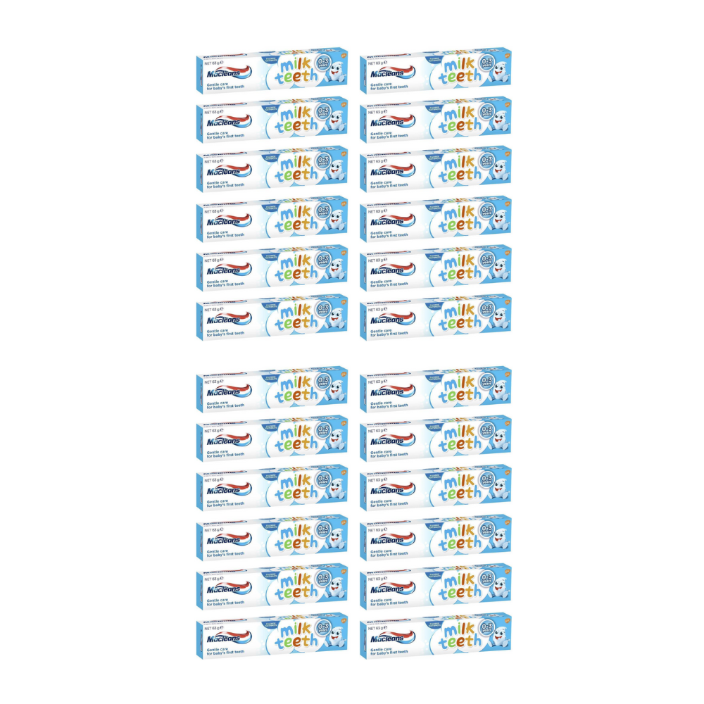 24x Macleans Milk Teeth Toothpaste 0-3 years 63g
