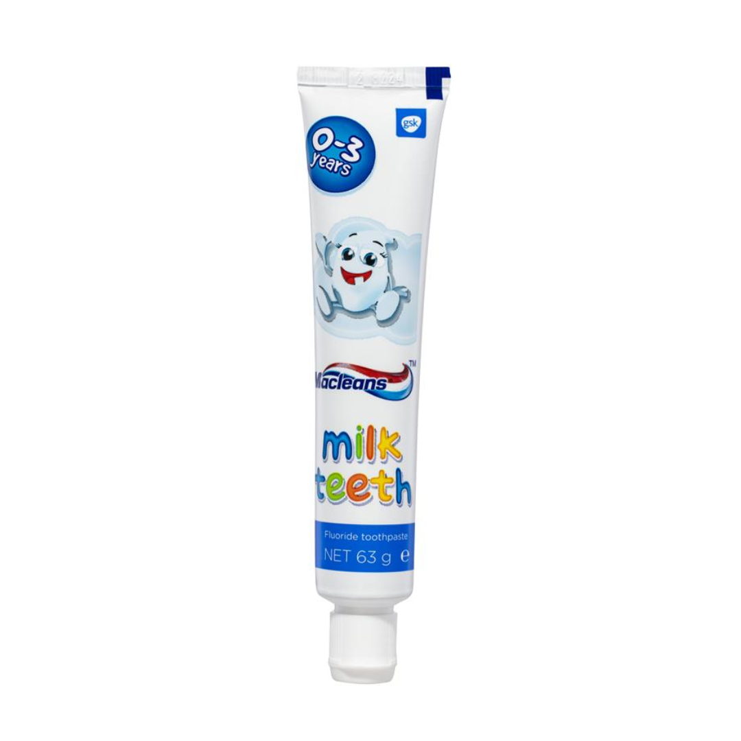 48x Macleans Milk Teeth Toothpaste 0-3 years 63g