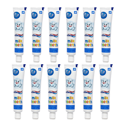 12x Macleans Milk Teeth Toothpaste 0-3 years 63g