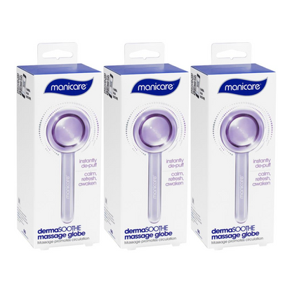 3x Manicare Dermasoothe Massage Globe