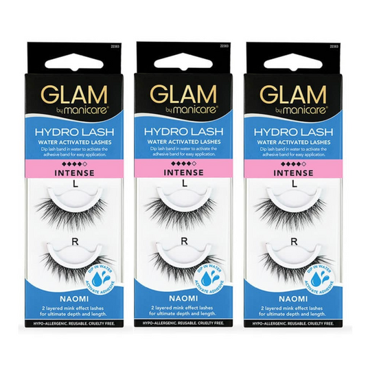 3x Manicare Glam Hydro Lash Intense Naomi