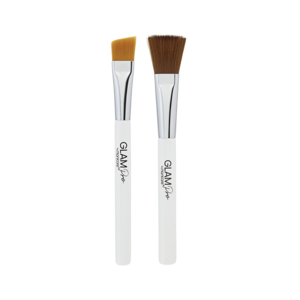 2pk Set Manicare Glam Pro Essential Skincare Brush Set + Silicone Brush Set